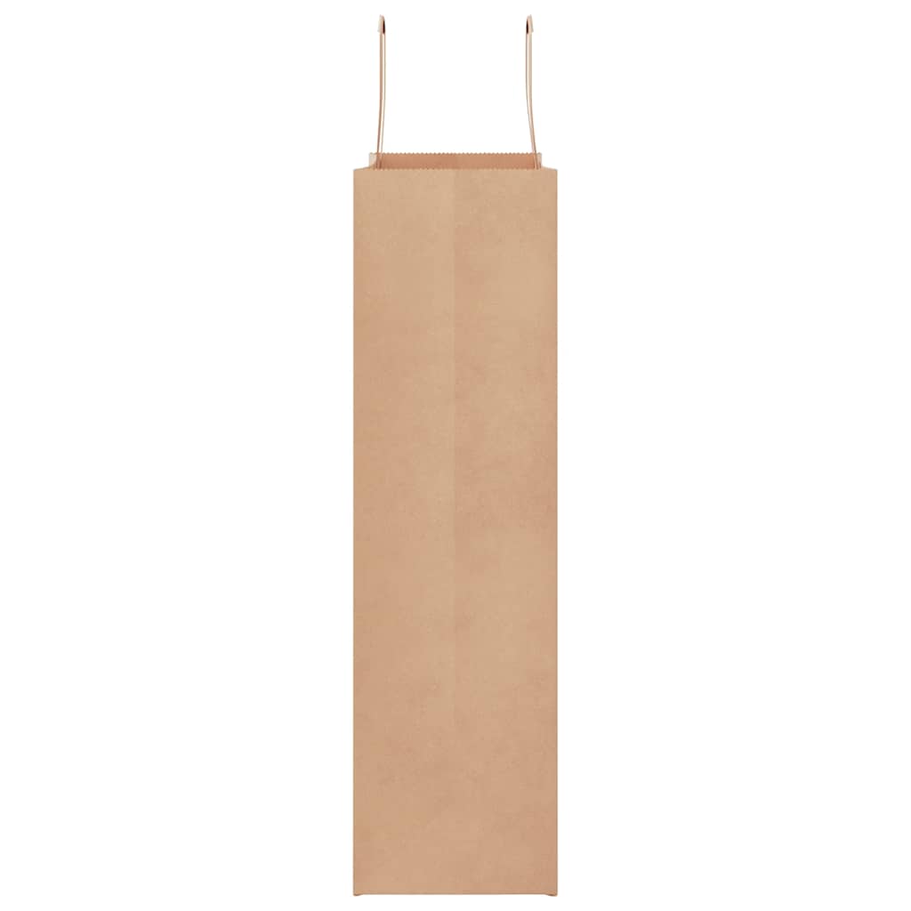 vidaXL Torby papierowe 250 szt. z uchwytami Brązowe 32x12x42 cm