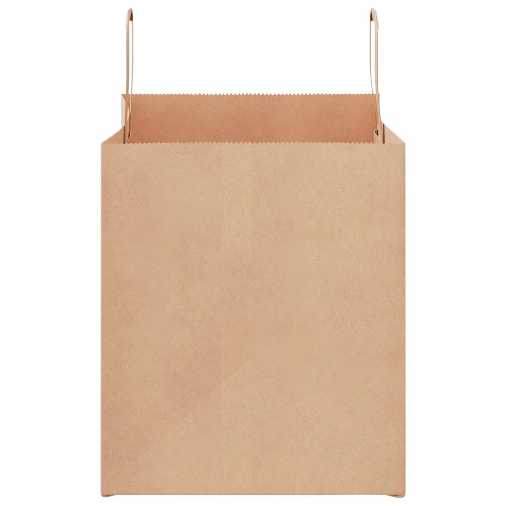 vidaXL Torby papierowe 250 szt. z uchwytami Brązowe 32x22x24 cm