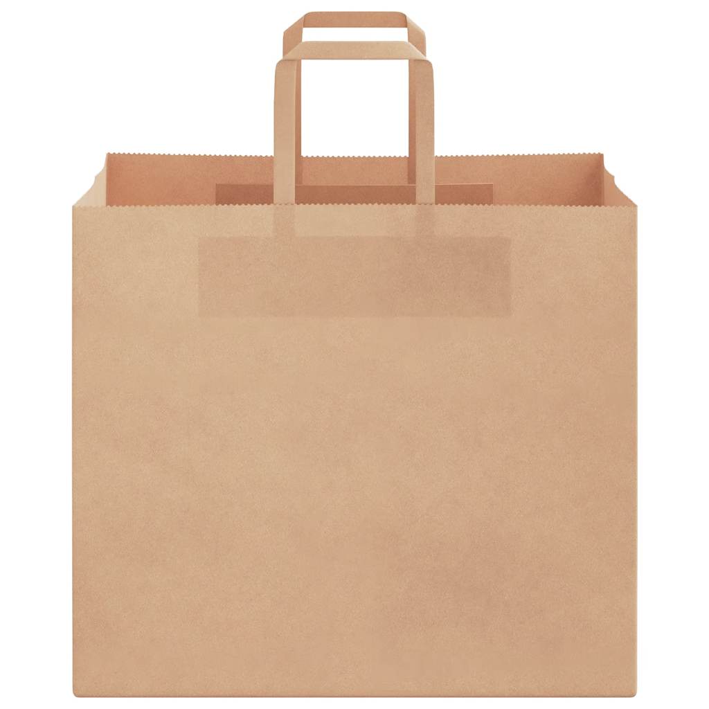 vidaXL Torby papierowe 250 szt. z uchwytami Brązowe 32x22x28 cm