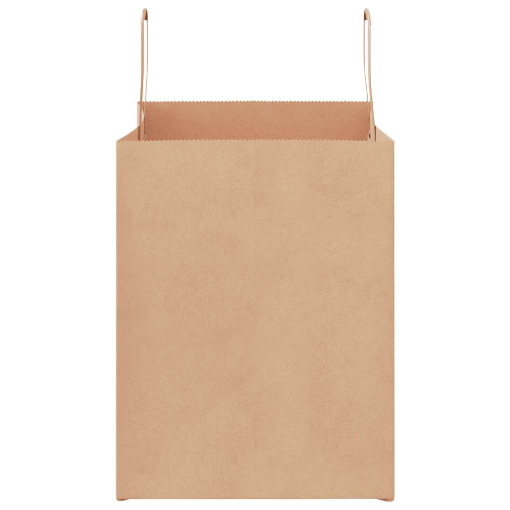 vidaXL Torby papierowe 250 szt. z uchwytami Brązowe 32x22x28 cm