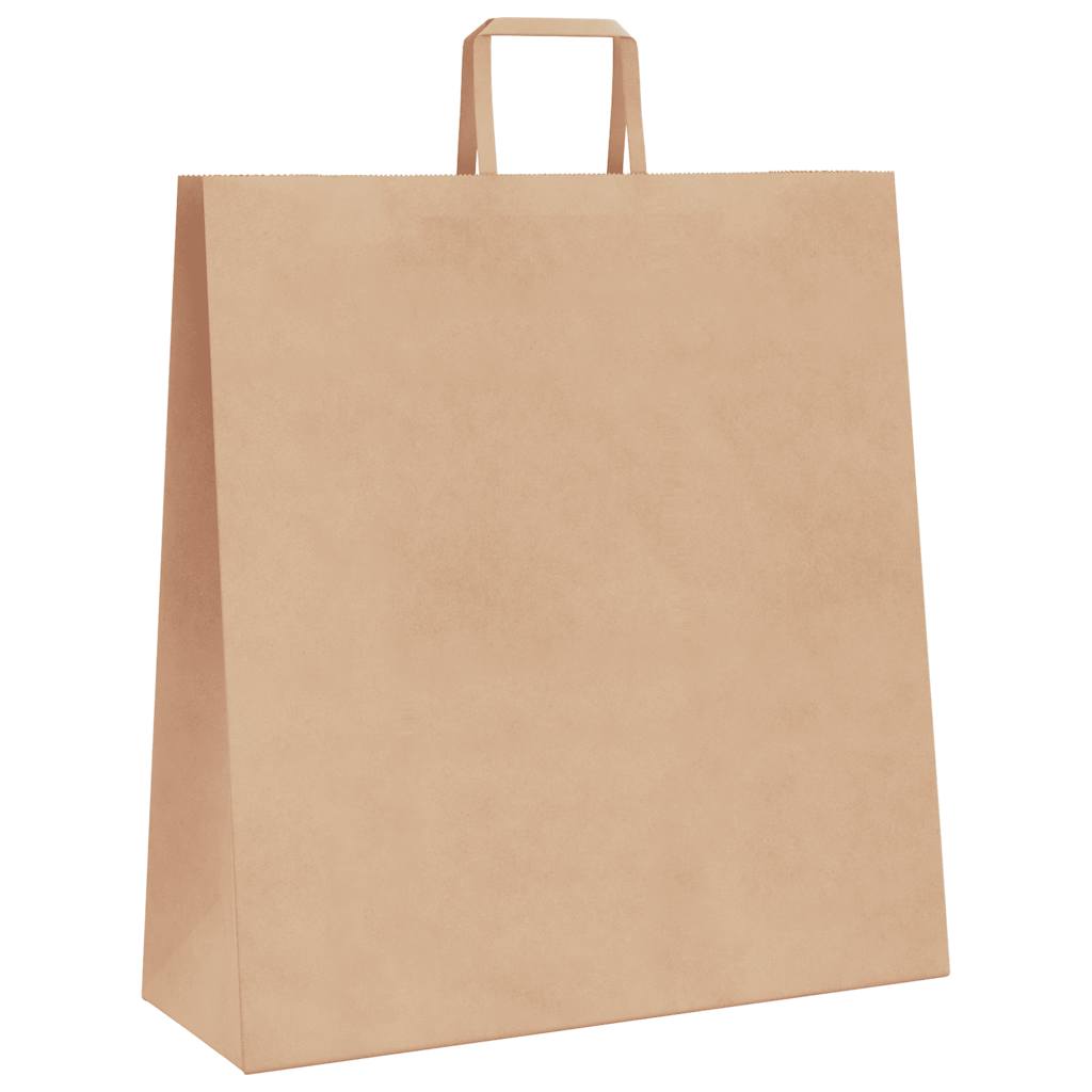 vidaXL Torby papierowe 250 szt. z uchwytami Brązowe 45x17x48 cm