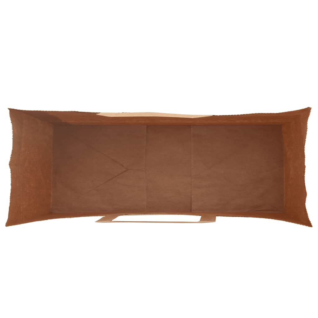 vidaXL Torby papierowe 250 szt. z uchwytami Brązowe 45x17x48 cm