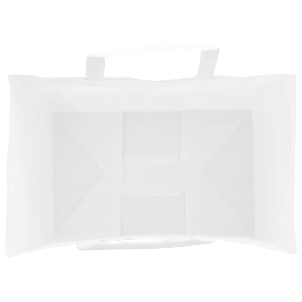 vidaXL Torby papierowe 50 szt. z uchwytami białe 26x17x25 cm