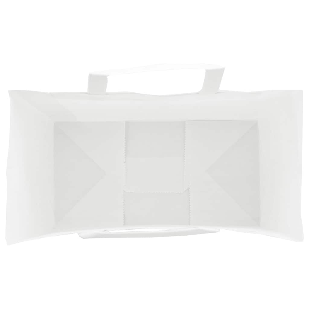 vidaXL Torby papierowe 50 szt. z uchwytami białe 32x17x44 cm