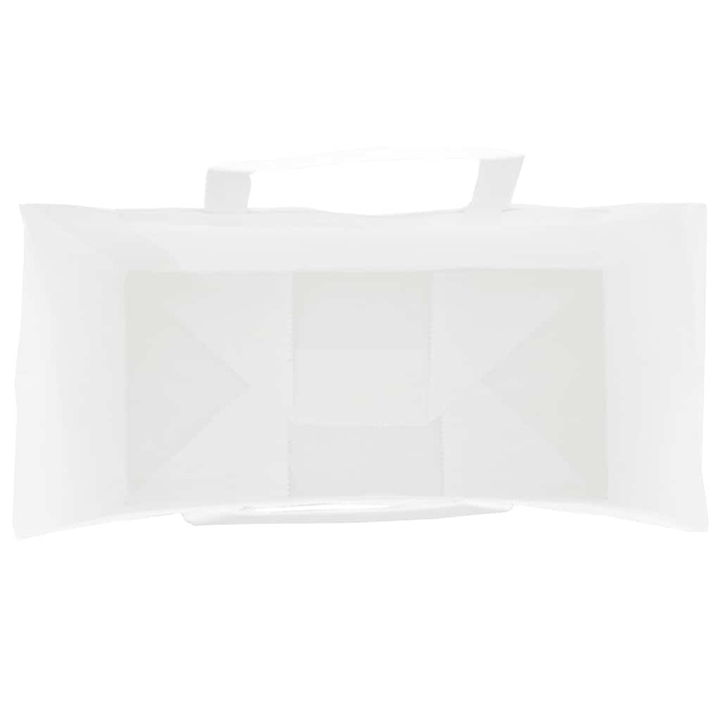 vidaXL Torby papierowe 250 szt. z uchwytami białe 18x8x22 cm