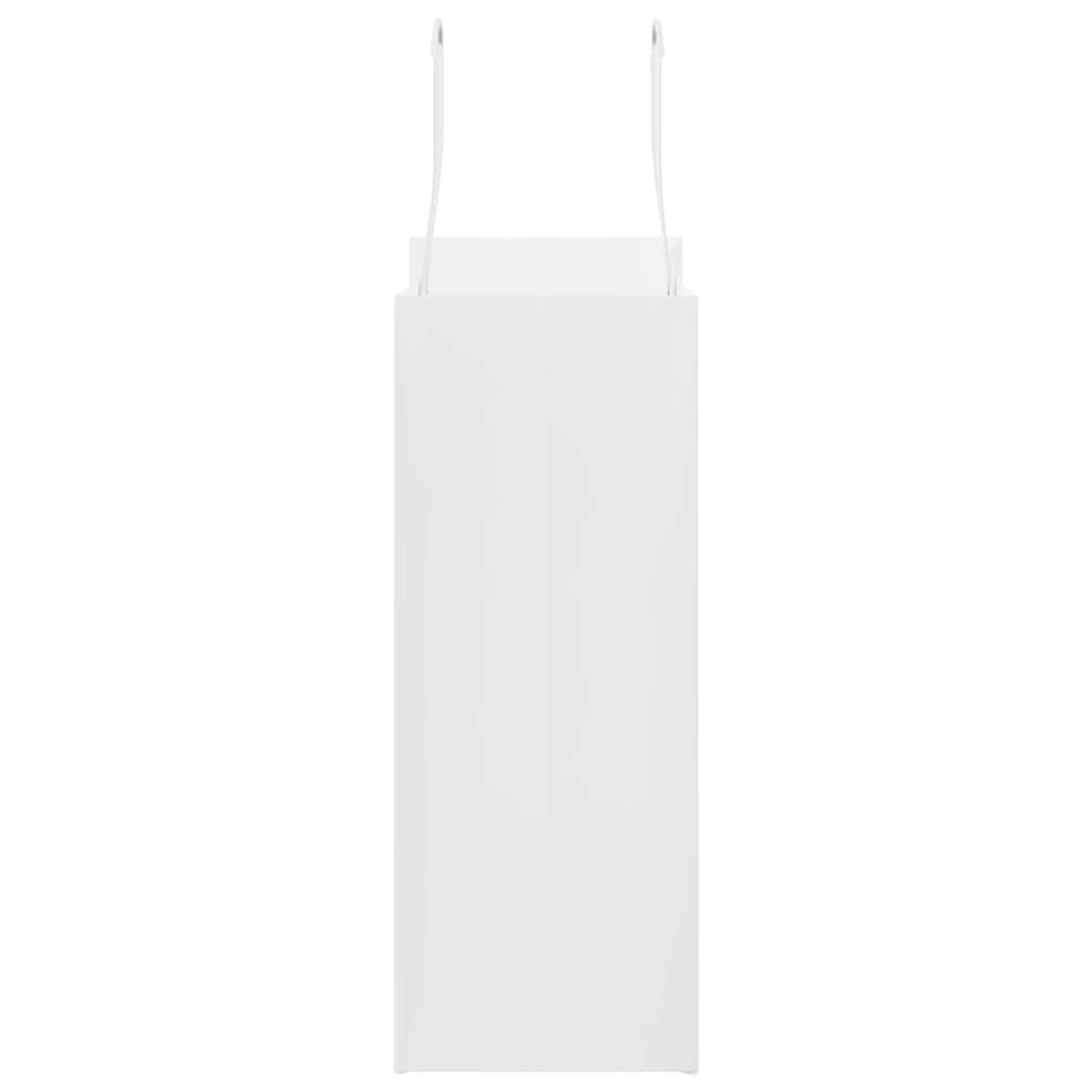 vidaXL Torby papierowe 250 szt. z uchwytami białe 21x11x28 cm