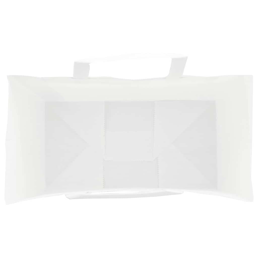 vidaXL Torby papierowe 250 szt. z uchwytami białe 21x11x28 cm