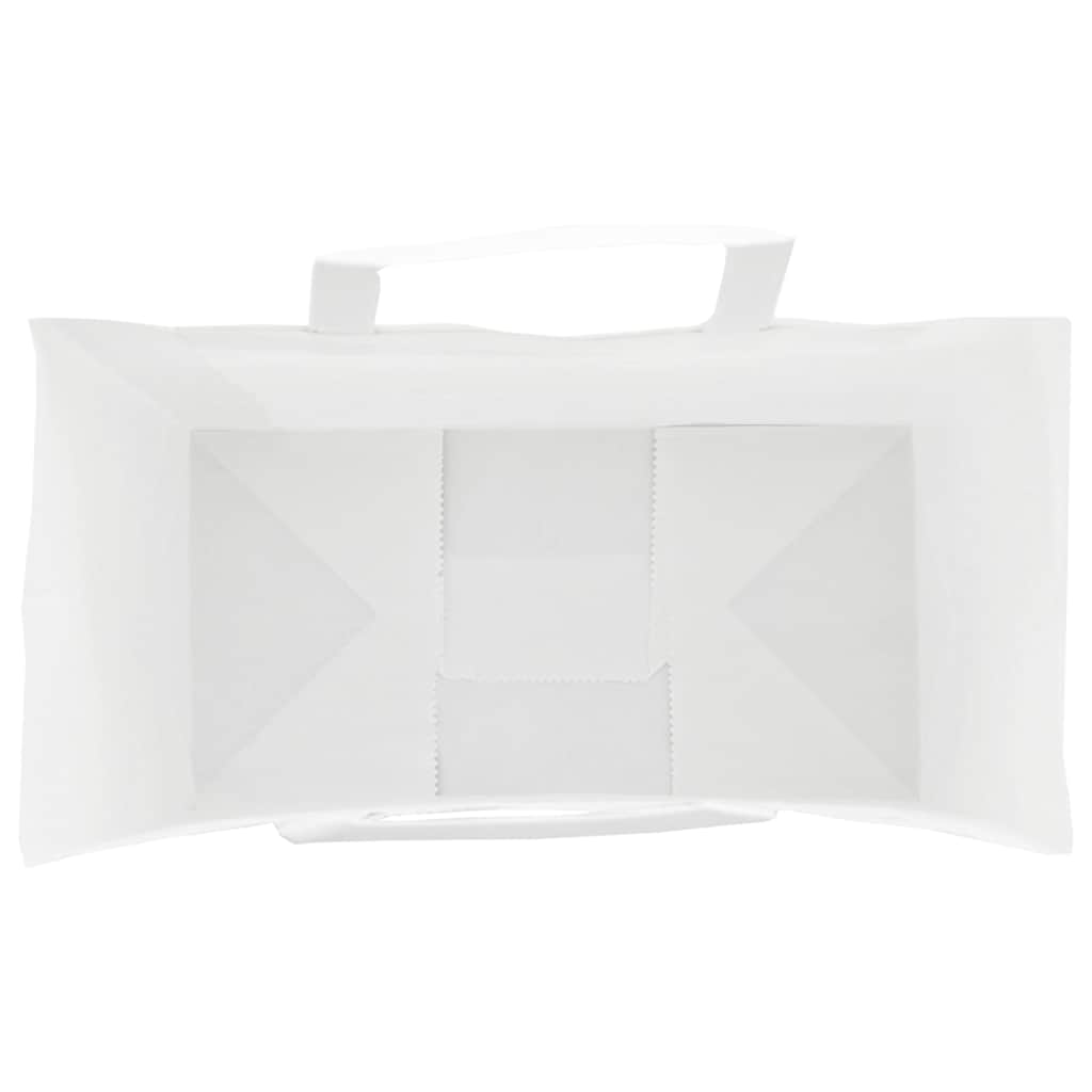 vidaXL Torby papierowe 250 szt. z uchwytami białe 32x17x44 cm