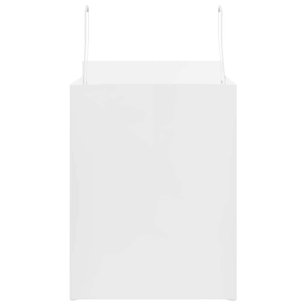 vidaXL Torby papierowe 250 szt. z uchwytami białe 32x22x28 cm