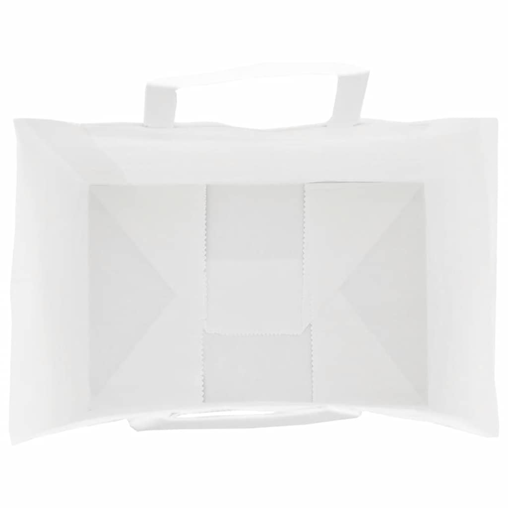 vidaXL Torby papierowe 250 szt. z uchwytami białe 32x22x28 cm
