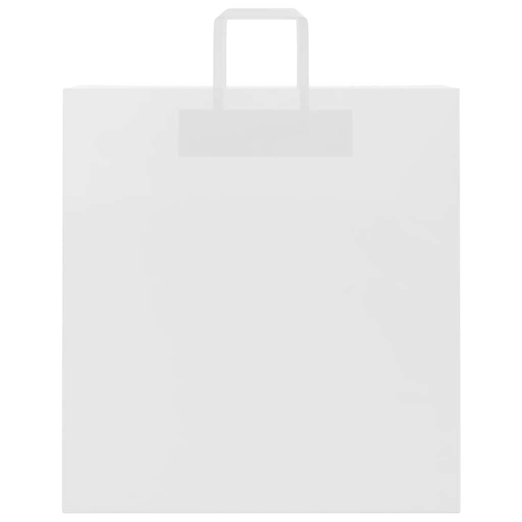 vidaXL Torby papierowe 250 szt. z uchwytami białe 45x17x48 cm
