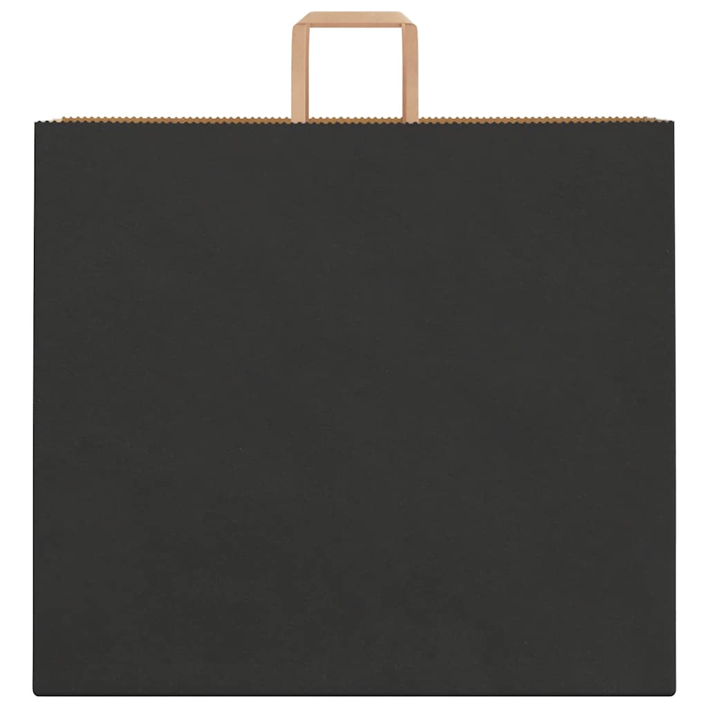 vidaXL Torby papierowe 250 szt. z uchwytami Czarne 54x15x49 cm