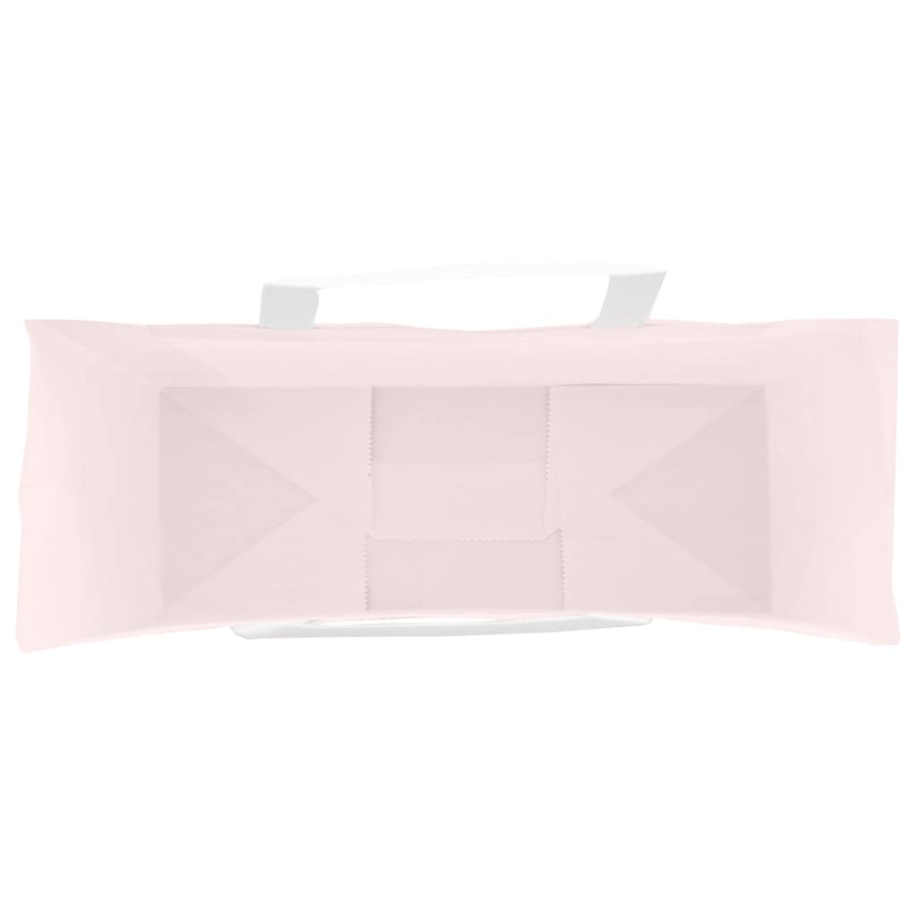 vidaXL Torby papierowe 50 szt. z uchwytami różowe 32x12x42 cm