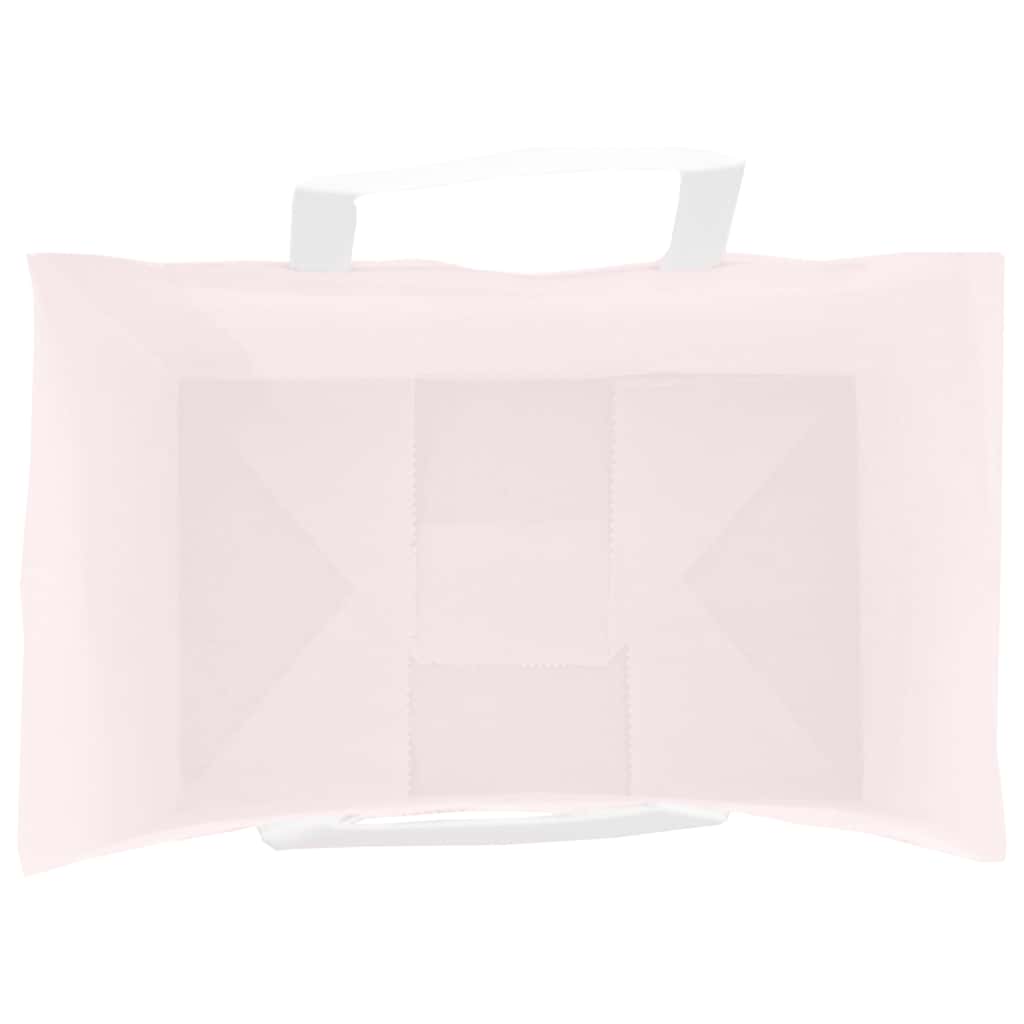 vidaXL Torby papierowe 250 szt. z uchwytami Różowe 26x17x25 cm