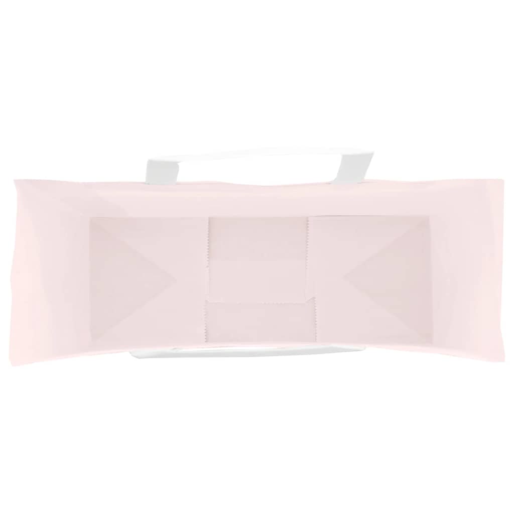 vidaXL Torby papierowe 250 szt. z uchwytami Różowe 32x12x42 cm