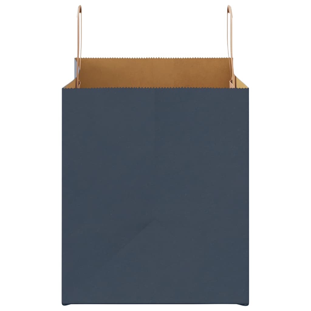 vidaXL Torby papierowe 250 szt. z uchwytami Niebieskie 32x22x24 cm