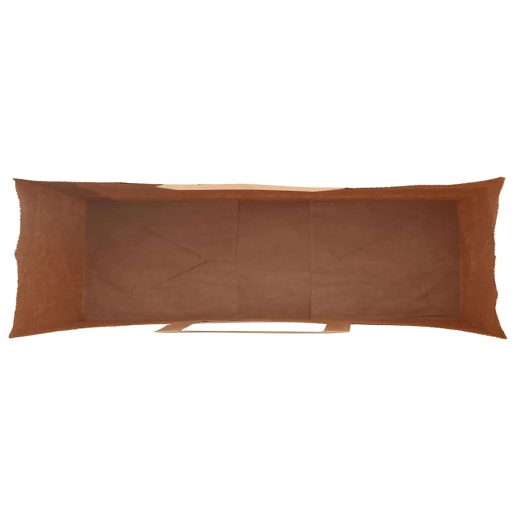 vidaXL Torby papierowe 250 szt. z uchwytami zielone 54x15x49 cm
