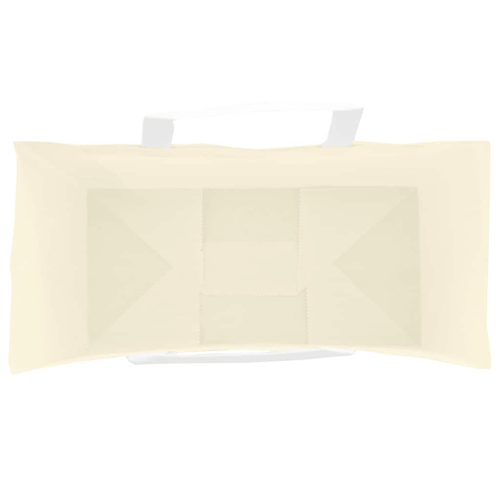 vidaXL Torby papierowe 50 szt. z uchwytami żółte 18x8x22 cm