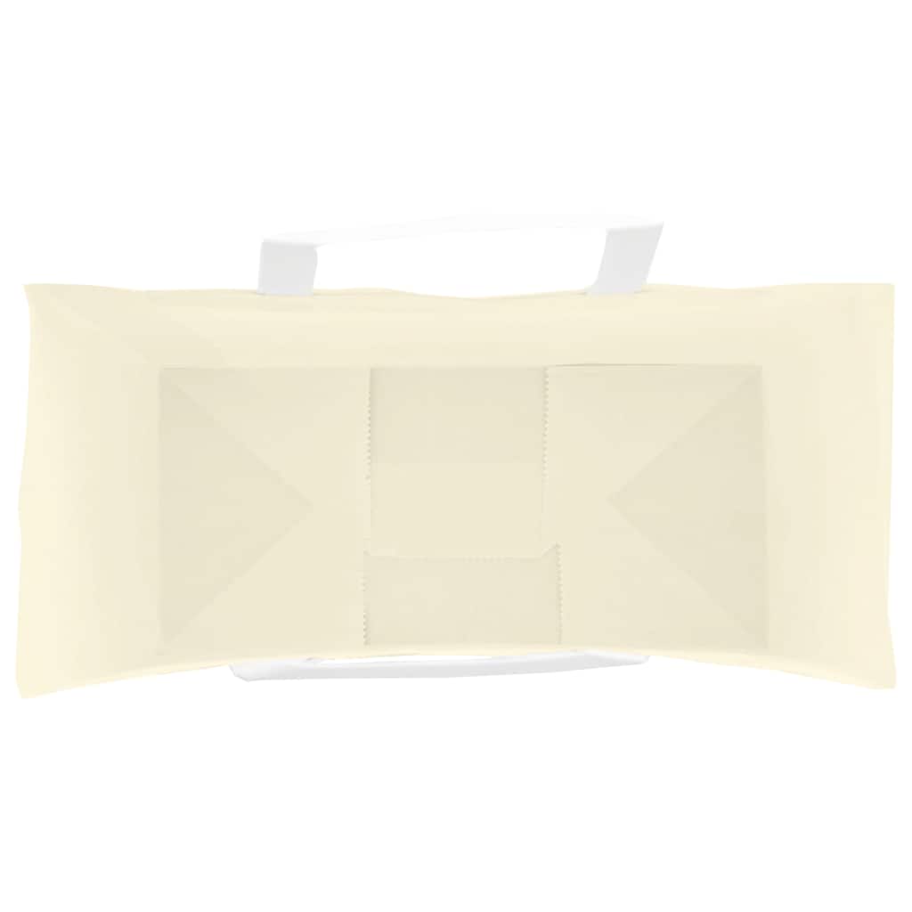 vidaXL Torby papierowe 50 szt. z uchwytami żółte 26x12x35 cm