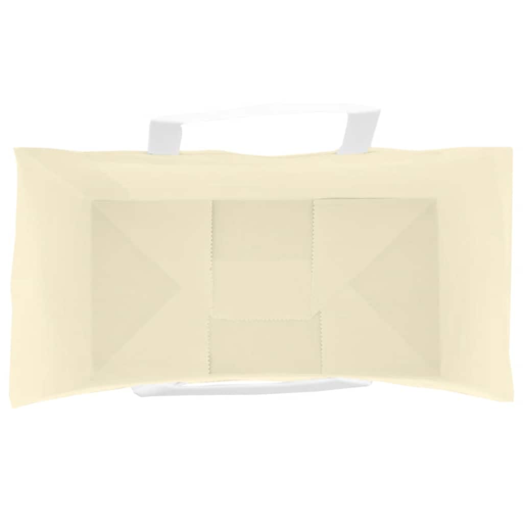 vidaXL Torby papierowe 50 szt. z uchwytami żółte 32x17x25 cm