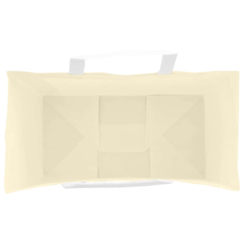 vidaXL Torby papierowe 50 szt. z uchwytami żółte 32x17x44 cm