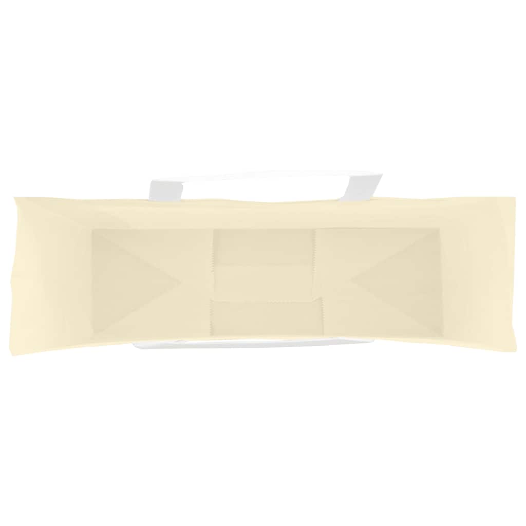 vidaXL Torby papierowe 50 szt. z uchwytami żółte 54x15x49 cm