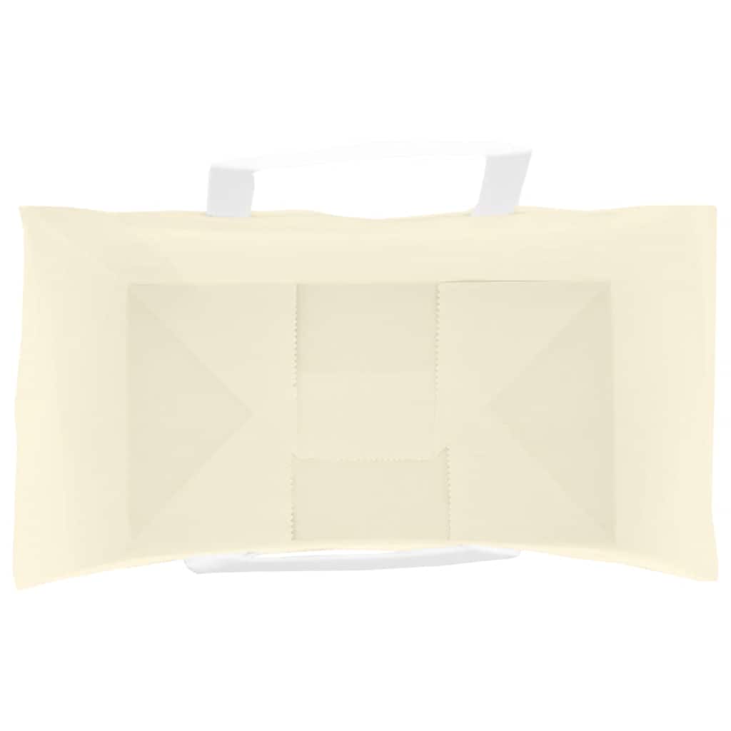 vidaXL Torby papierowe 250 szt. z uchwytami żółte 15x8x21 cm