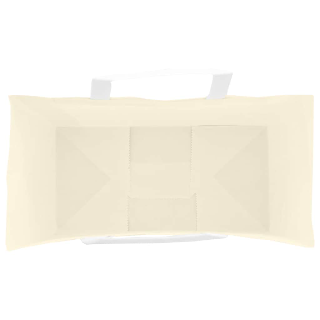 vidaXL Torby papierowe 250 szt. z uchwytami żółte 21x11x31 cm