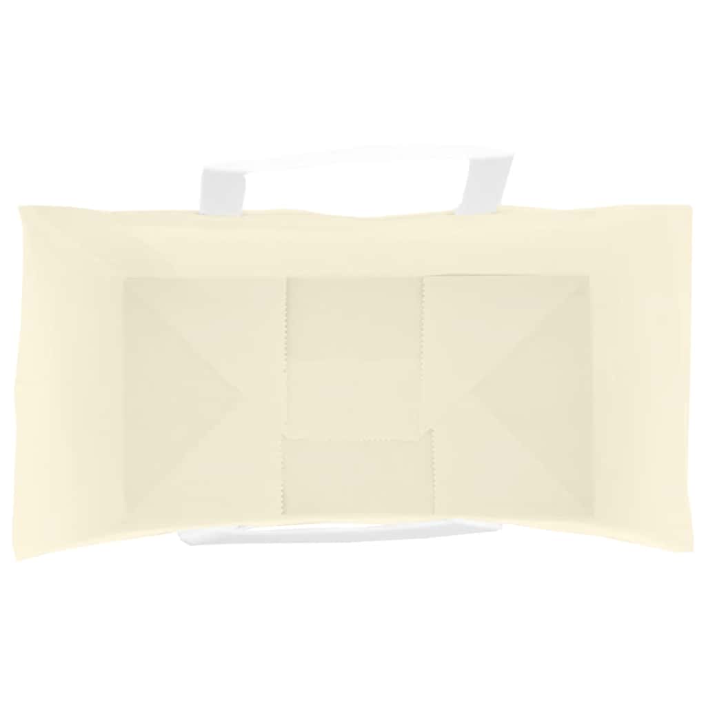 vidaXL Torby papierowe 250 szt. z uchwytami żółte 21x11x36 cm