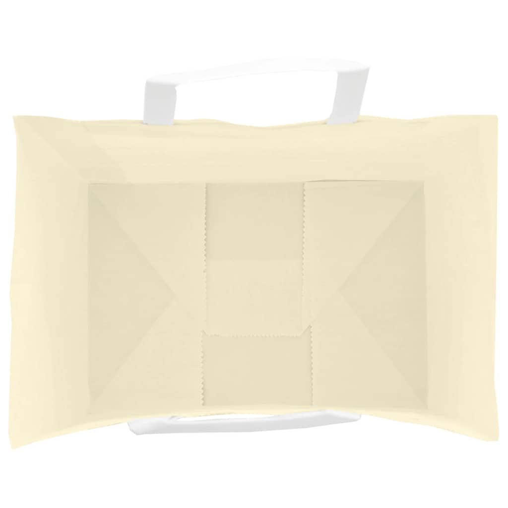 vidaXL Torby papierowe 250 szt. z uchwytami żółte 32x22x24 cm