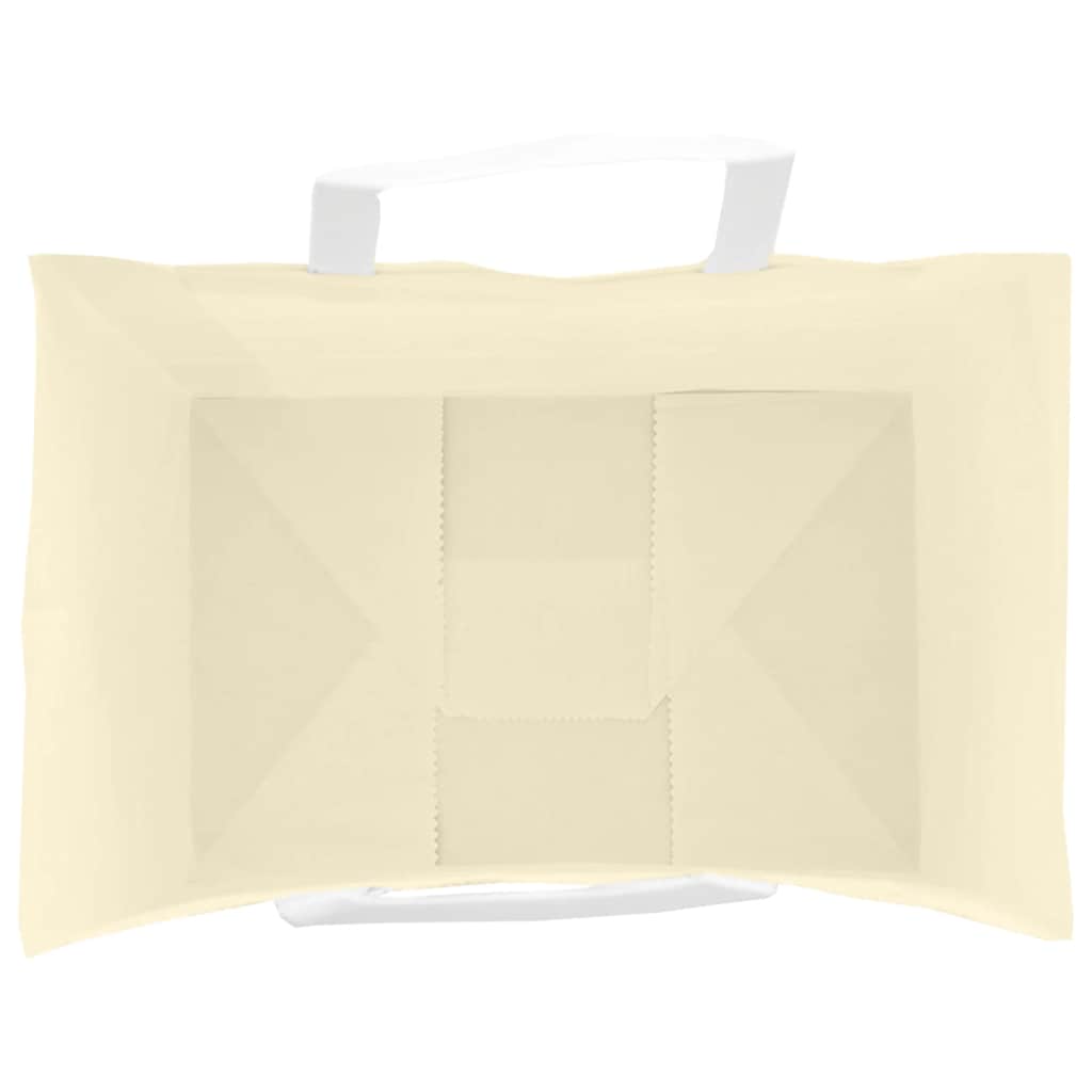 vidaXL Torby papierowe 250 szt. z uchwytami żółte 32x22x28 cm