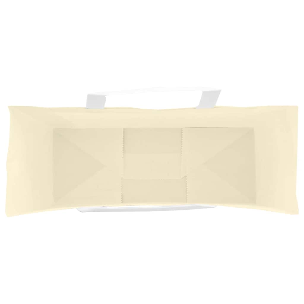 vidaXL Torby papierowe 250 szt. z uchwytami żółte 45x17x48 cm