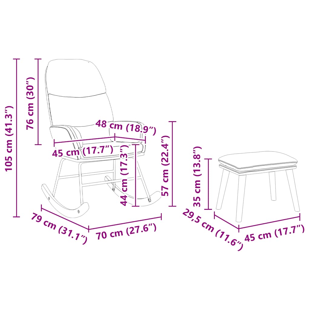 vidaXL Fotel bujany z podnóżkiem Ciemnozielony aksamit
