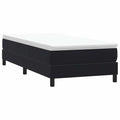 vidaXL Łóżko Box Spring bez materaca Czarne 80x210 cm Aksamit