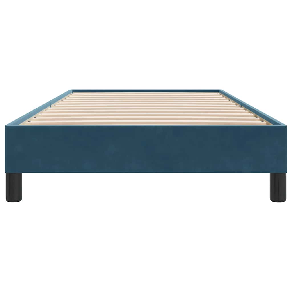 vidaXL Łóżko typu Box Spring bez materaca Ciemnoniebieskie 80x210 cm