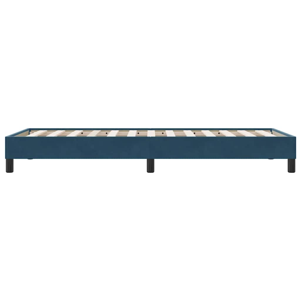 vidaXL Łóżko typu Box Spring bez materaca Ciemnoniebieskie 80x210 cm