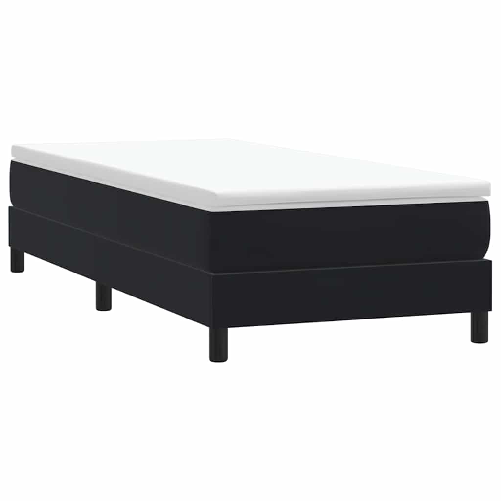 vidaXL Łóżko Box Spring bez materaca Czarne 90x210 cm Aksamit