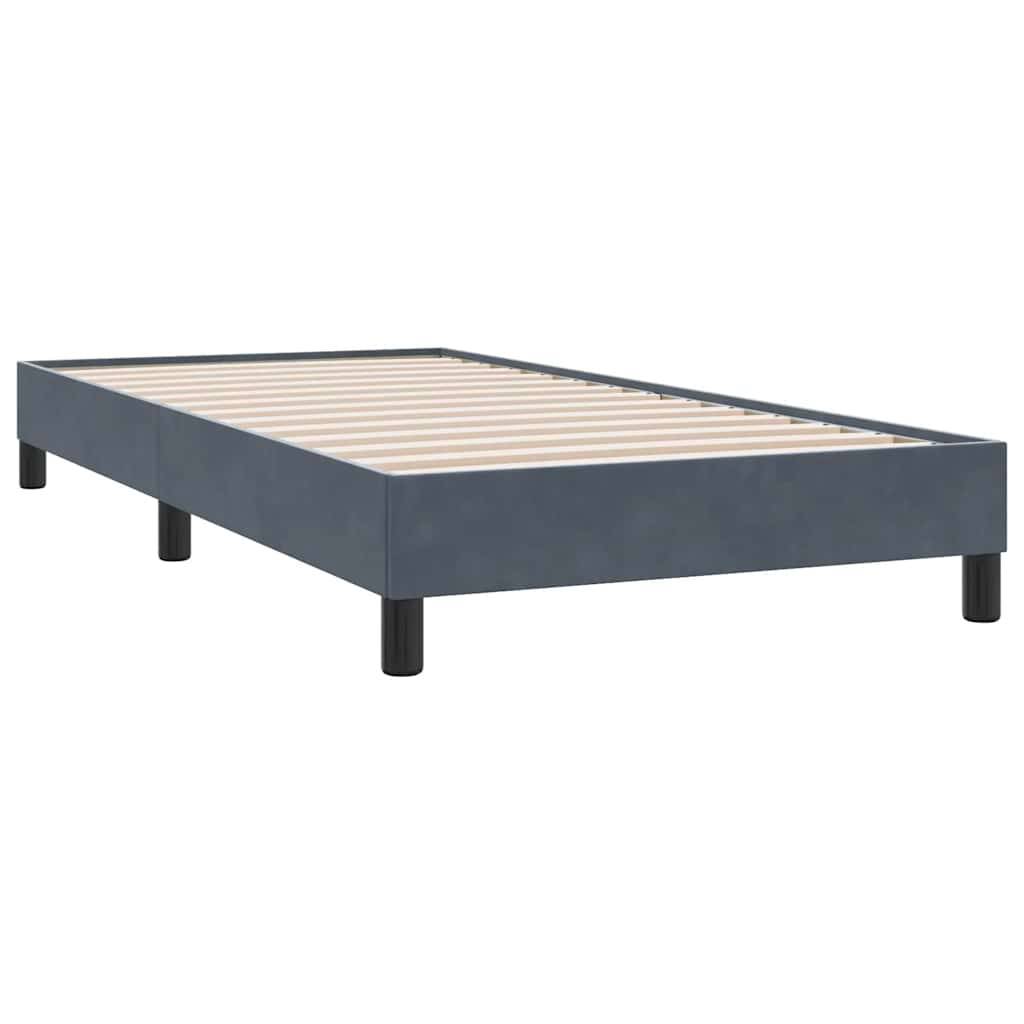 vidaXL Łóżko typu Box Spring bez materaca Ciemnoszary 100x210 cm