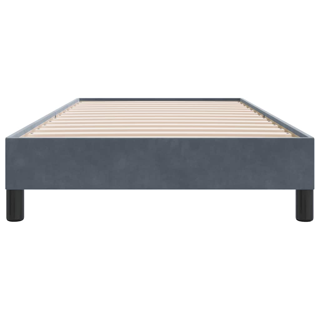 vidaXL Łóżko typu Box Spring bez materaca Ciemnoszary 100x210 cm