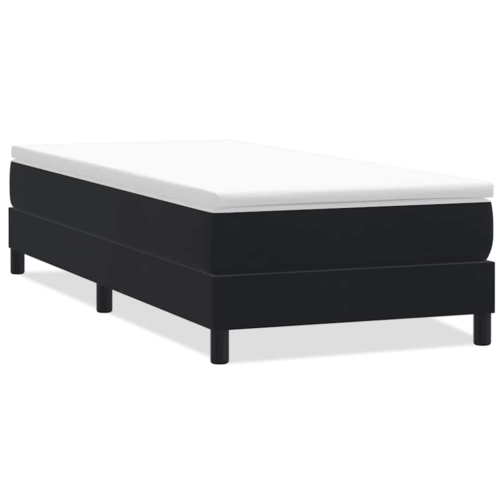 vidaXL Łóżko Box Spring bez materaca Czarne 100x210 cm Aksamit