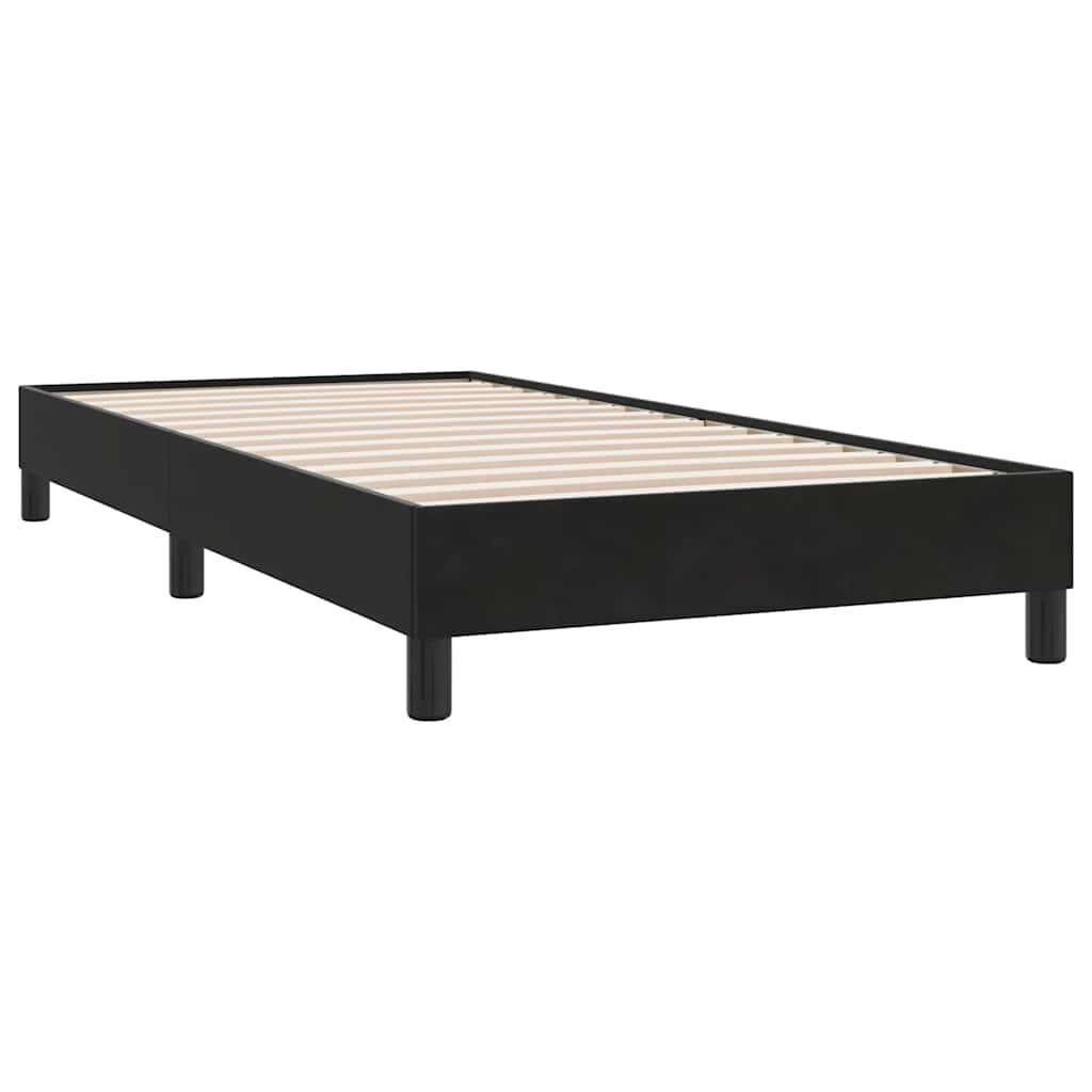vidaXL Łóżko Box Spring bez materaca Czarne 100x210 cm Aksamit