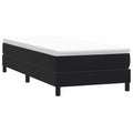 vidaXL Łóżko Box Spring bez materaca Czarne 100x210 cm Aksamit