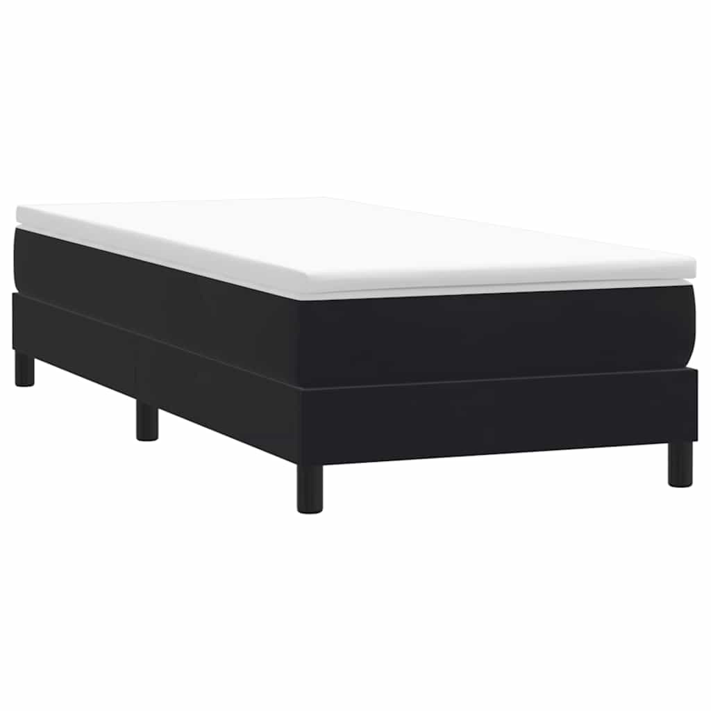 vidaXL Łóżko Box Spring bez materaca Czarne 100x210 cm Aksamit