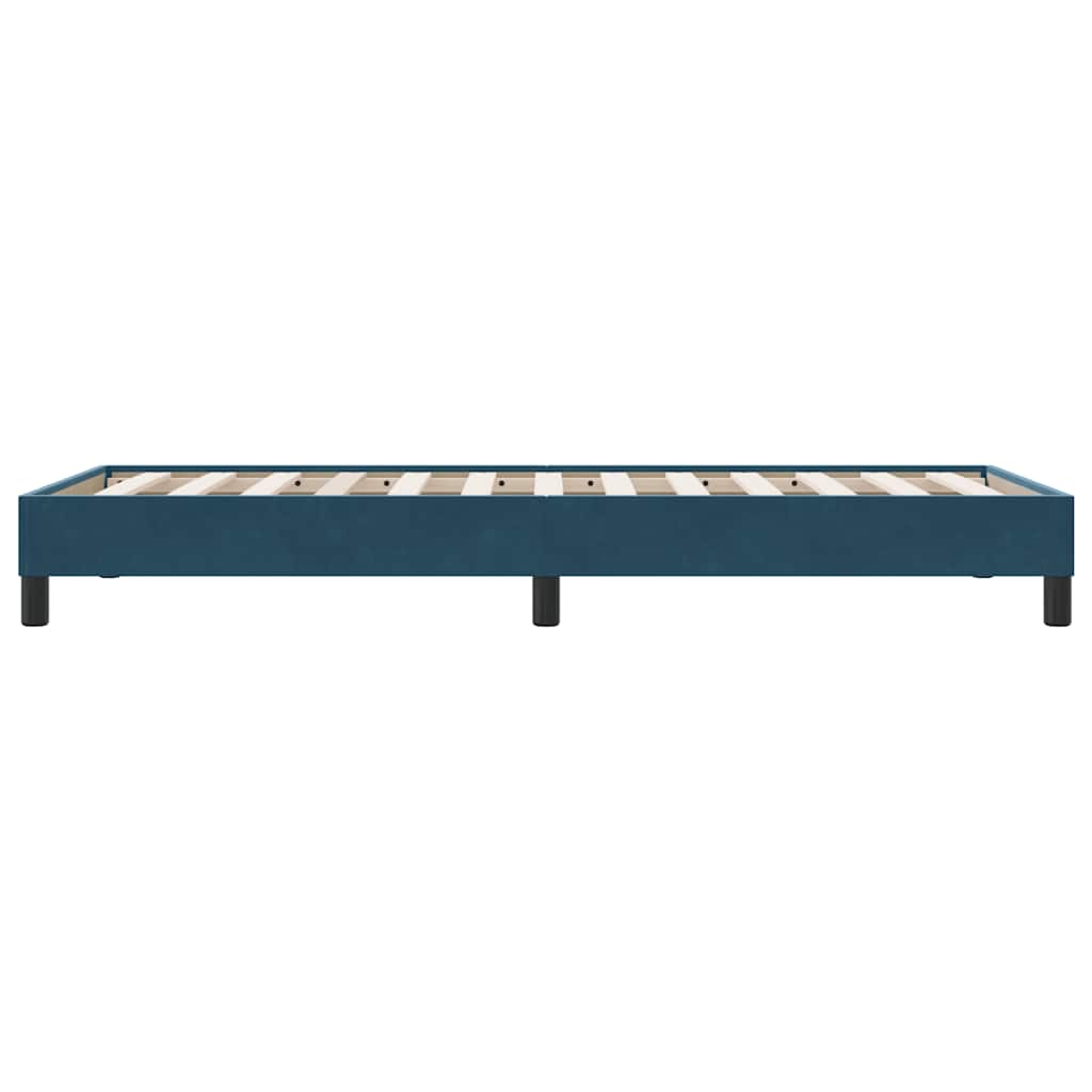vidaXL Łóżko typu Box Spring bez materaca Ciemnoniebieskie 100x210 cm