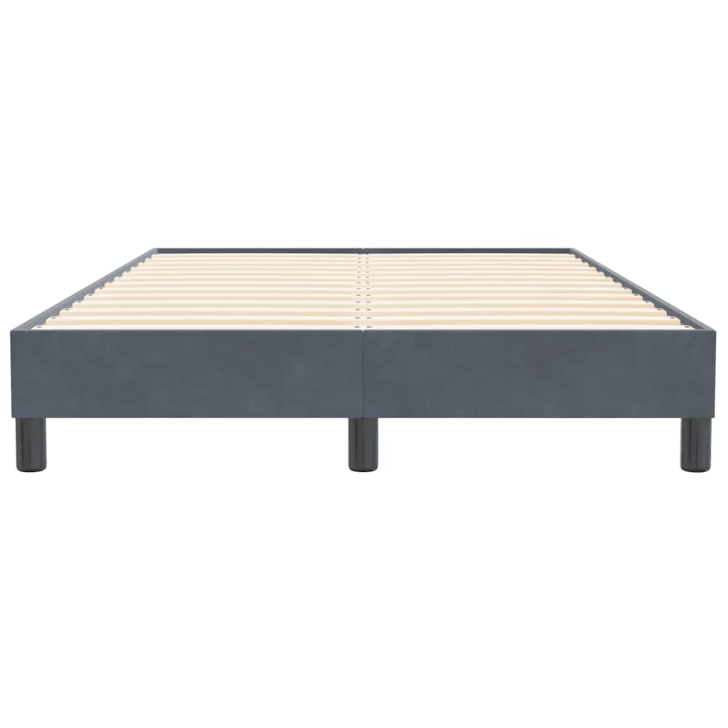 vidaXL Łóżko typu Box Spring bez materaca Ciemnoszary 120x210 cm