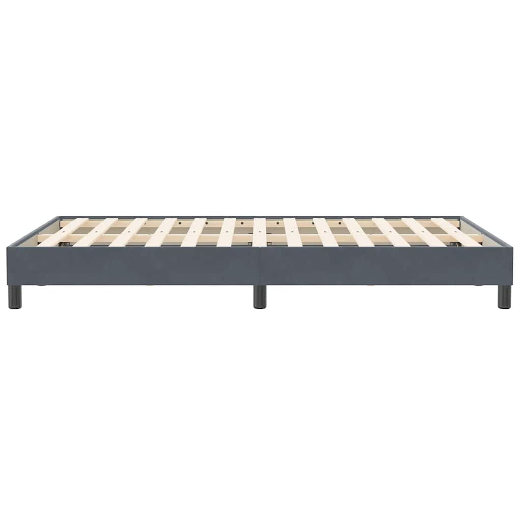 vidaXL Łóżko typu Box Spring bez materaca Ciemnoszary 120x210 cm