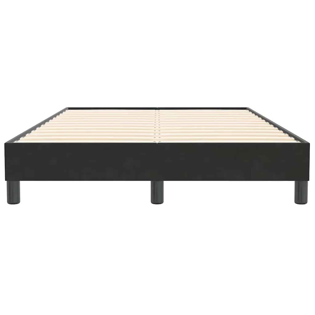 vidaXL Łóżko Box Spring bez materaca Czarne 120x210 cm Aksamit