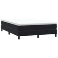 vidaXL Łóżko Box Spring bez materaca Czarne 140x210 cm Aksamit