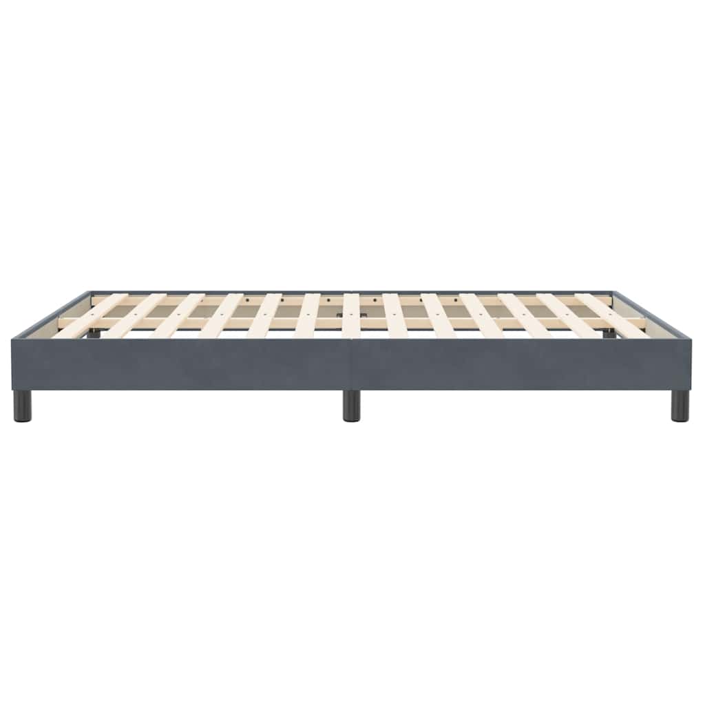 vidaXL Łóżko typu Box Spring bez materaca Ciemnoszary 160x210 cm