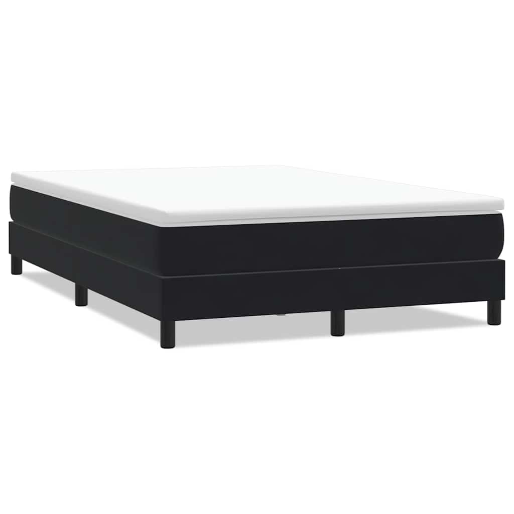 vidaXL Łóżko Box Spring bez materaca Czarne 160x210 cm Aksamit